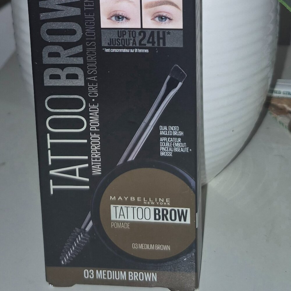 Maybelline New York Tattoo Brow Waterproof Pomade 03 medium